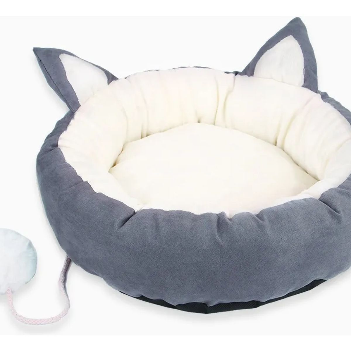 HOOPET - Cama De Gato Cómoda Antiestrés Redonda Diseño Orejas