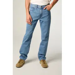 LEE - Jeans Hombre Straight Tiro Alto Celeste Brooklyn