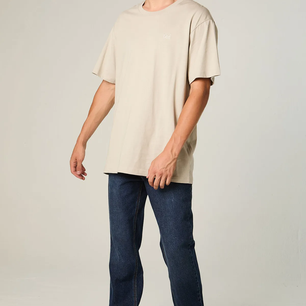 LEE - Jeans Hombre Straight Tiro Alto Azul Oscuro Brooklyn