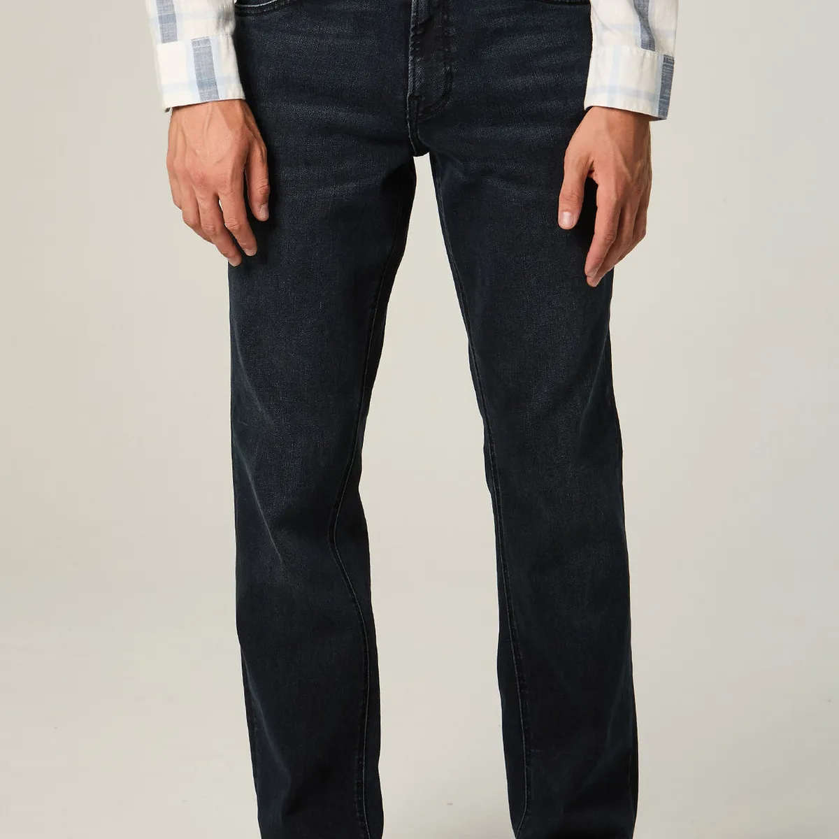 LEE - Jeans Hombre Straight Tiro Alto Azul Oscuro Brooklyn