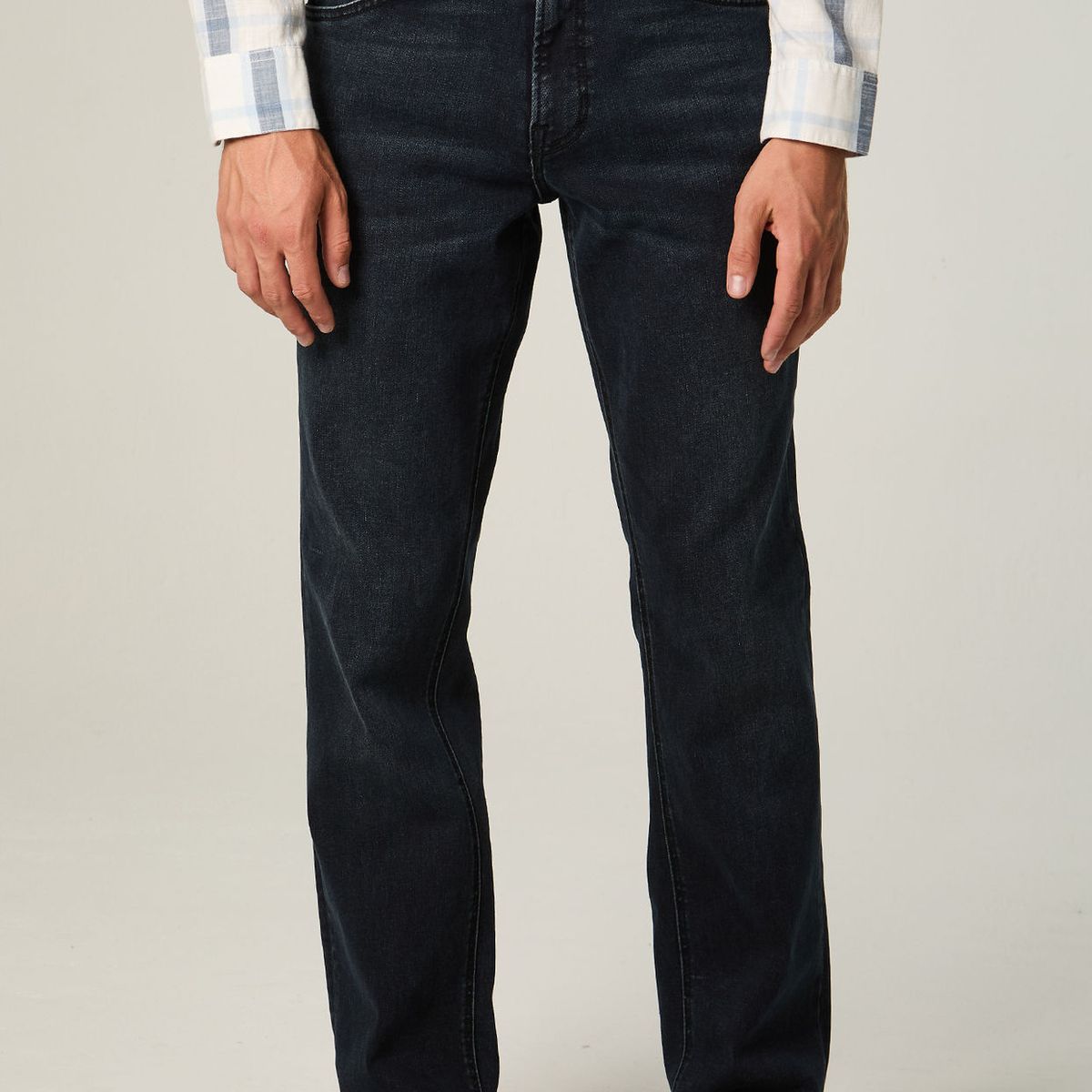 LEE - Jeans Hombre Straight Tiro Alto Azul Oscuro Brooklyn