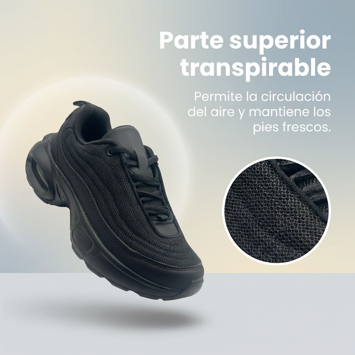 BOVINITA - Zapatilla mujer Deportiva negro Running Gimnasio Comodas