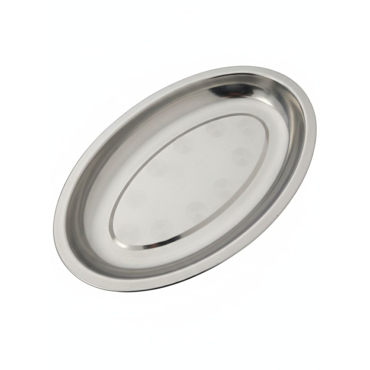 GENERICO - Bandeja de Acero Inoxidable para Servir 25 cm