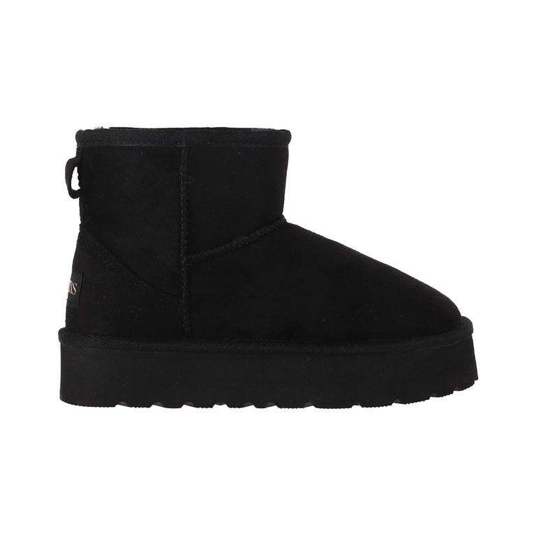 Botas Nina Blast Short Fiber Negra Plataforma Negro 30
