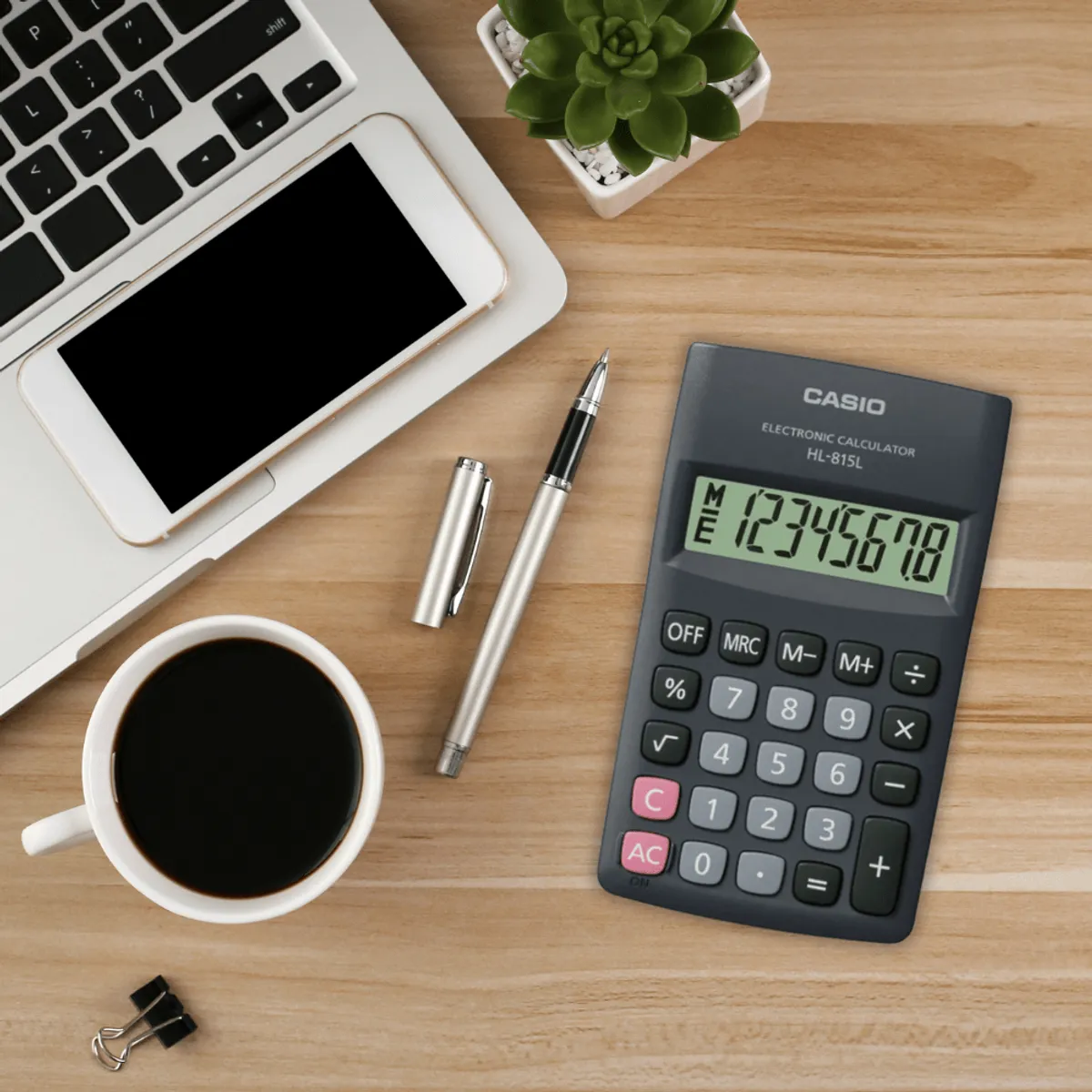 CASIO - CALCULADORA CASIO HL-815L-BK NEGRO