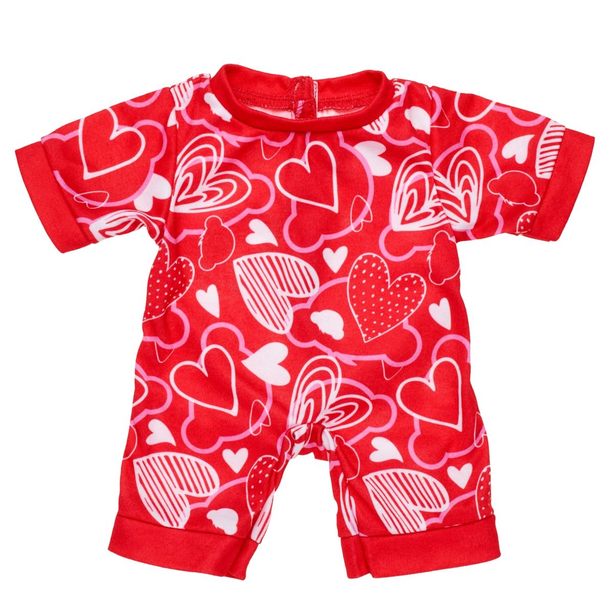 BUILD A BEAR - Pijama Rojo Corazones Val 26 Build-A-Bear