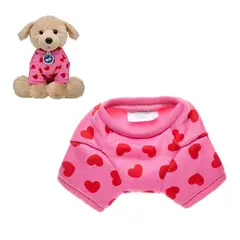 BUILD A BEAR - Polerón Rosa Corazones PP Build-A-Bear