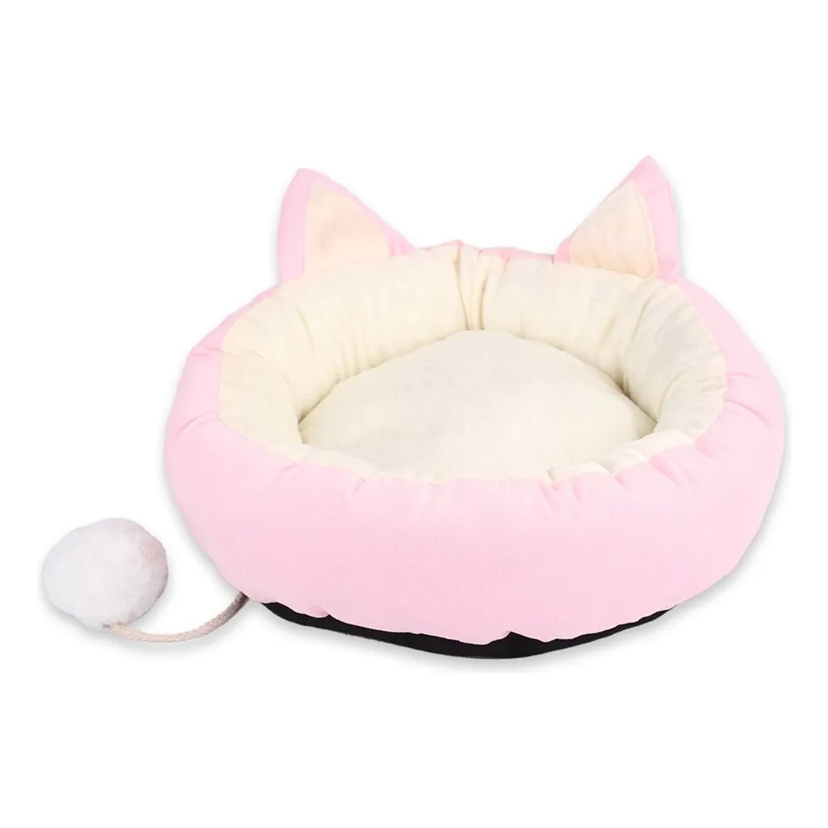 HOOPET - Cama De Gato Cómoda Antiestrés Redonda Diseño Orejas