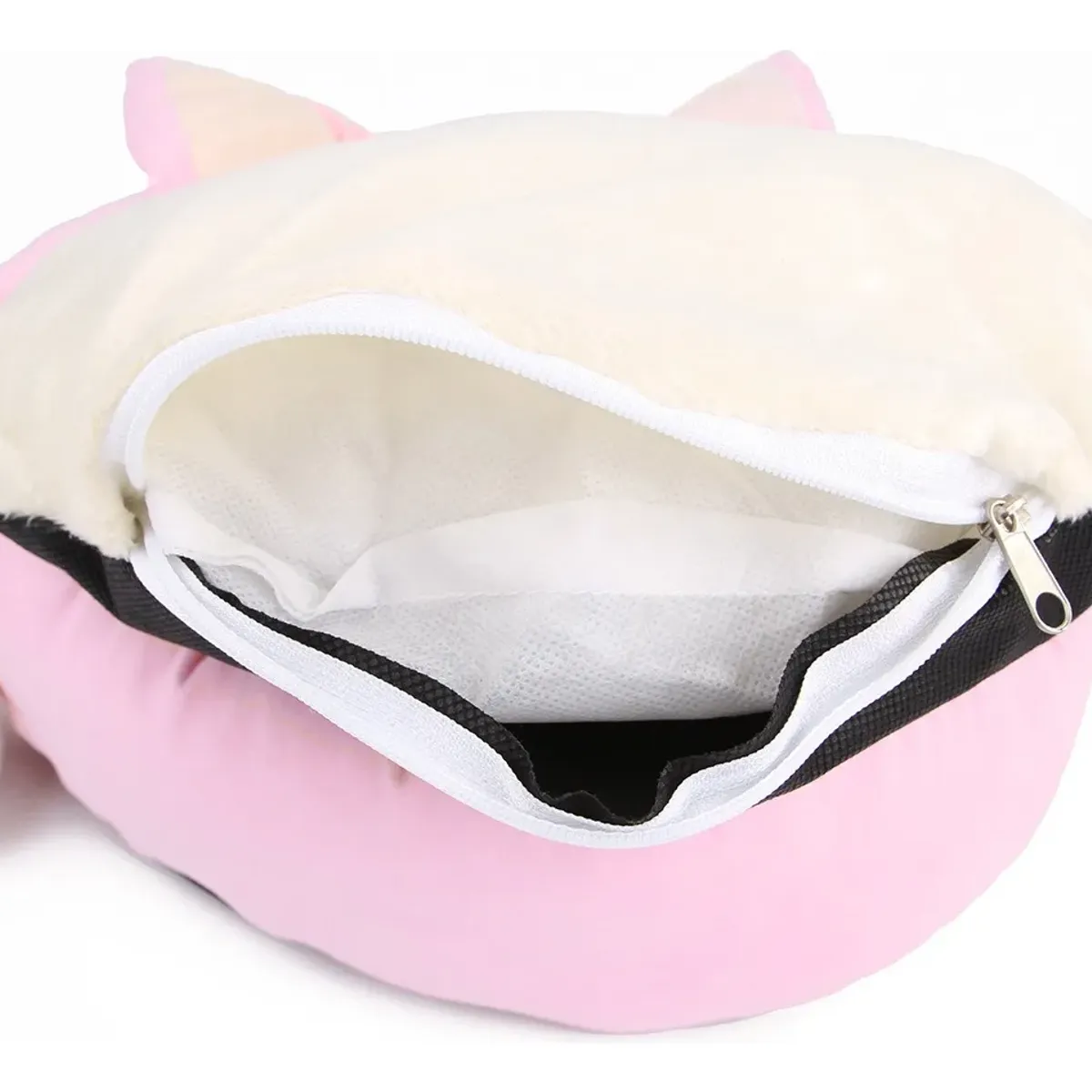 HOOPET - Cama De Gato Cómoda Antiestrés Redonda Diseño Orejas