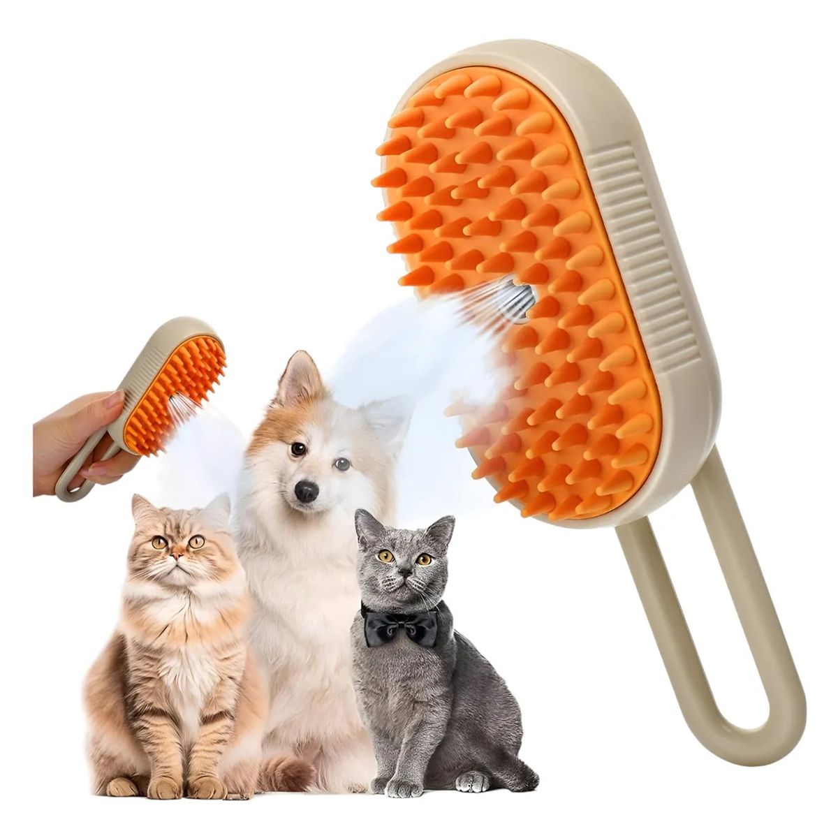 GENERICO - Cepillo A Vapor Perros Quita Pelos Gatos Mascotas