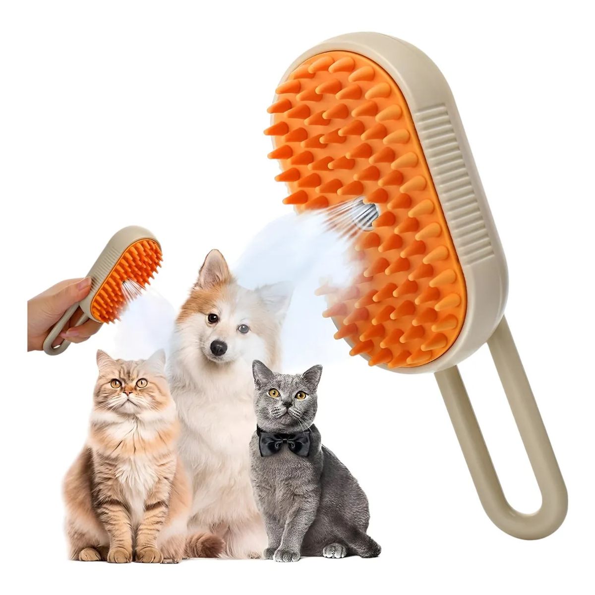 GENERICO - Cepillo A Vapor Perros Quita Pelos Gatos Mascotas