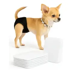 GENERICO - Pack 40 Protector Calzón Celo Mascota Absorbente Almohadilla S
