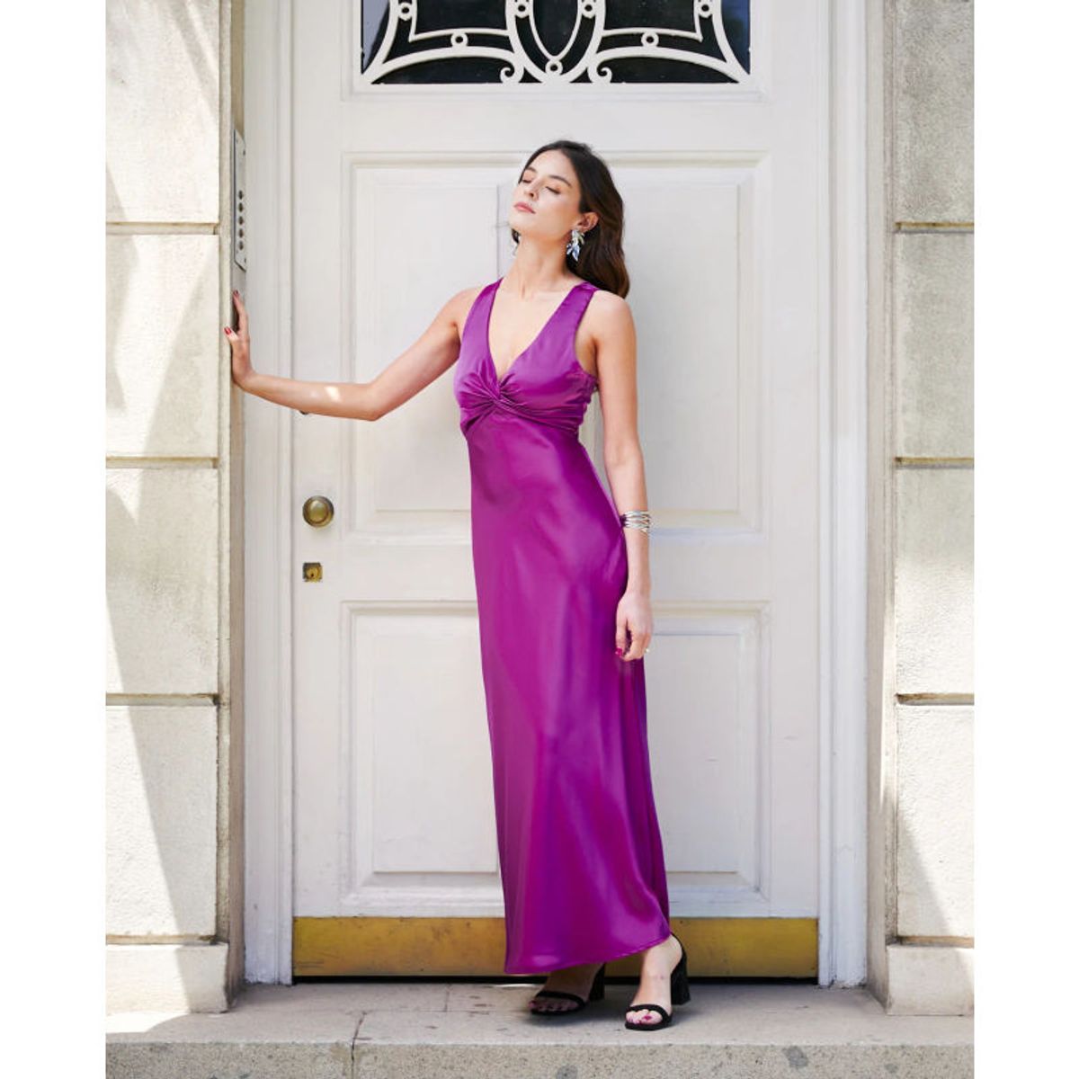 MI PLACARD - Vestido Largo de Fiesta Vivianne Magenta