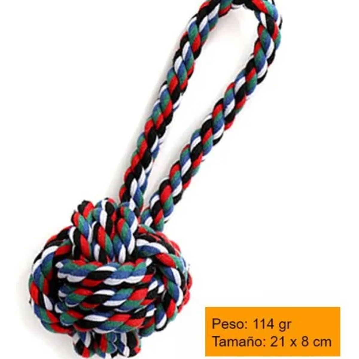HOOPET - Juguete Tirador Mordedor Para Perros Cuerda Pelota Diversión Rojo