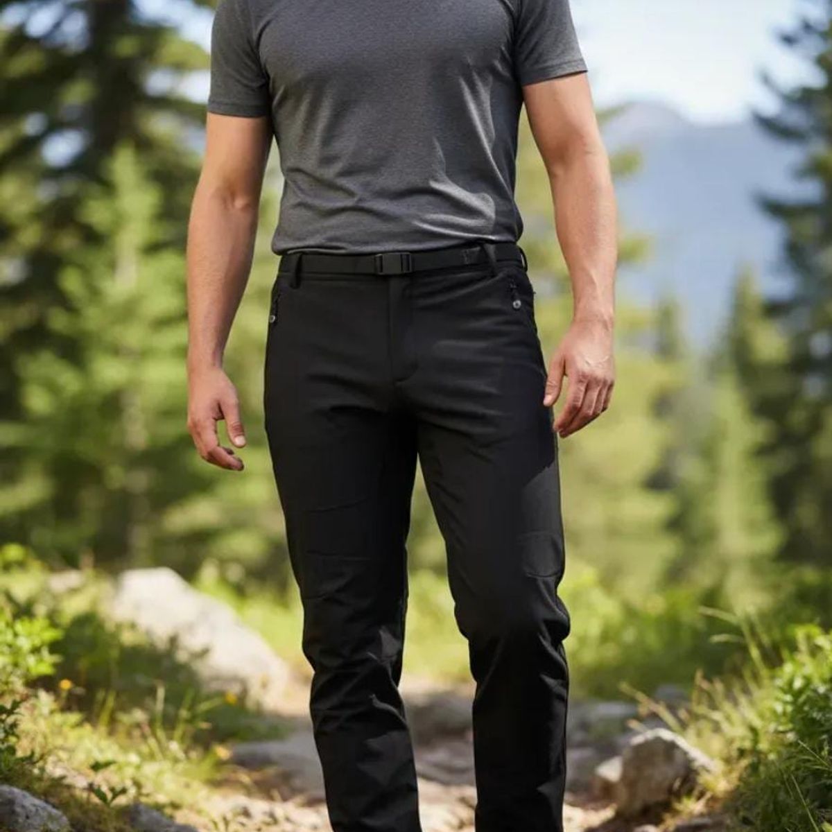 BLUE MOUNTAIN - PANTALON OUTDOOR TERMICO IMPERMEABLE VARON SOFTSHELL