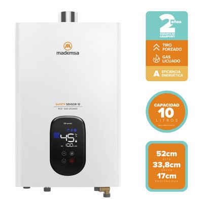 Imagen 2 del producto Calefont Gas Licuado 10 Litros Tiro Natural Essential 10 Eco Blanco