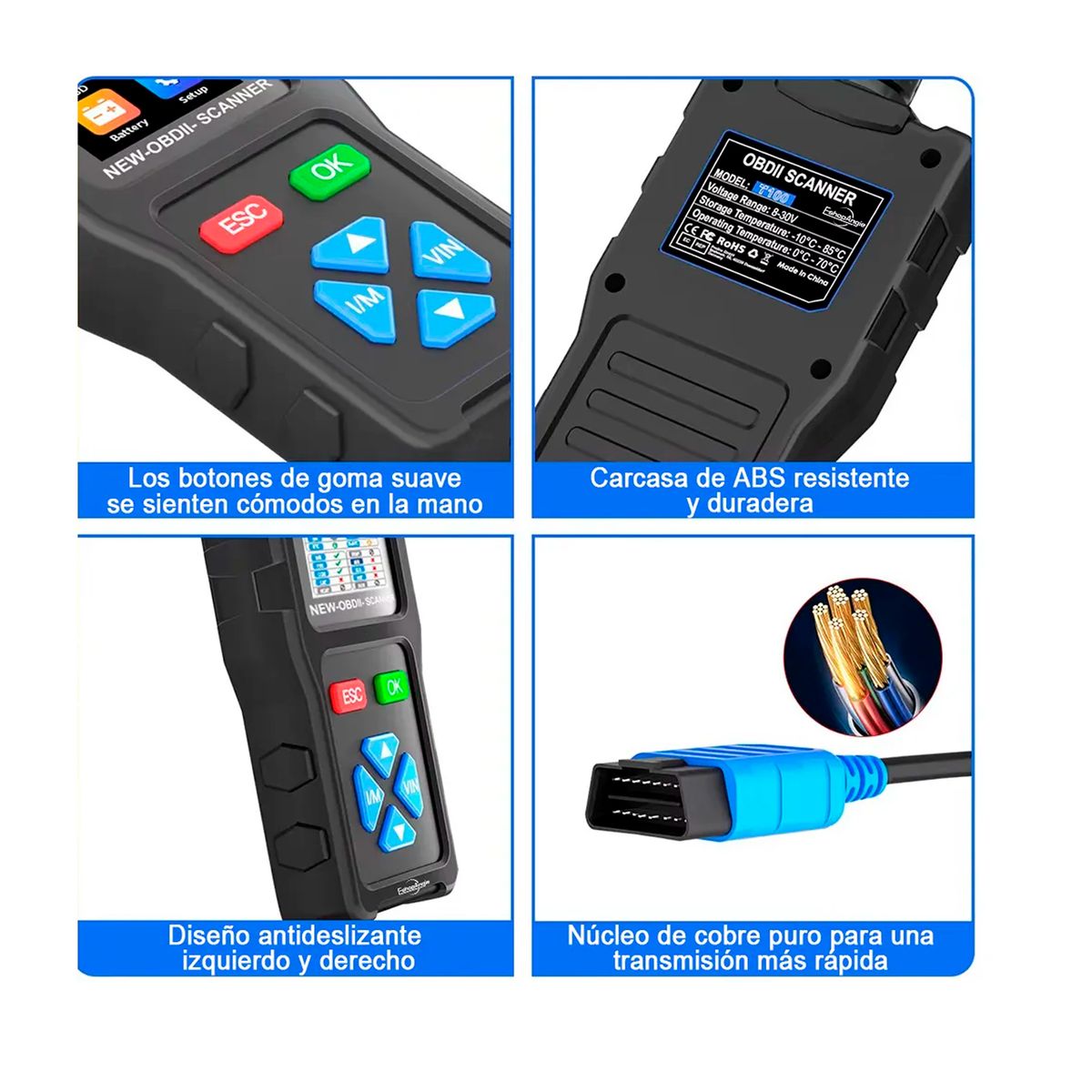 Escaner Automotriz Obd2 T100 Lector De Codigos Multimarca, marca ESHOPANGIE - Foto 2
