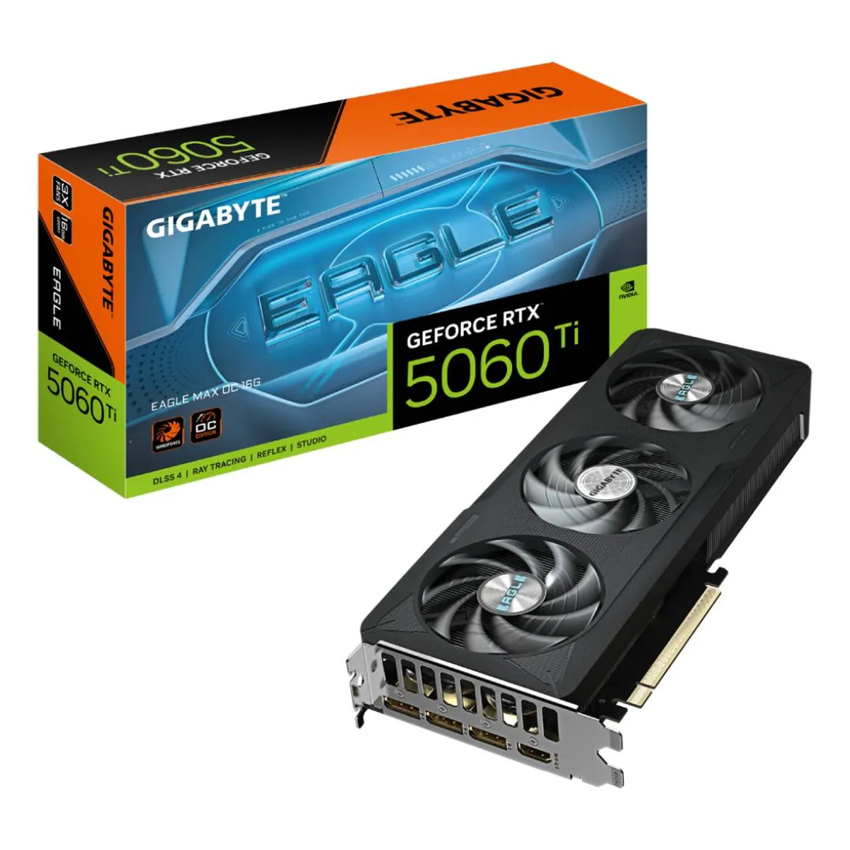 GIGABYTE - Tarjeta de Video Gigabyte RTX 5060 Ti EAGLE MAX OC 16 GB