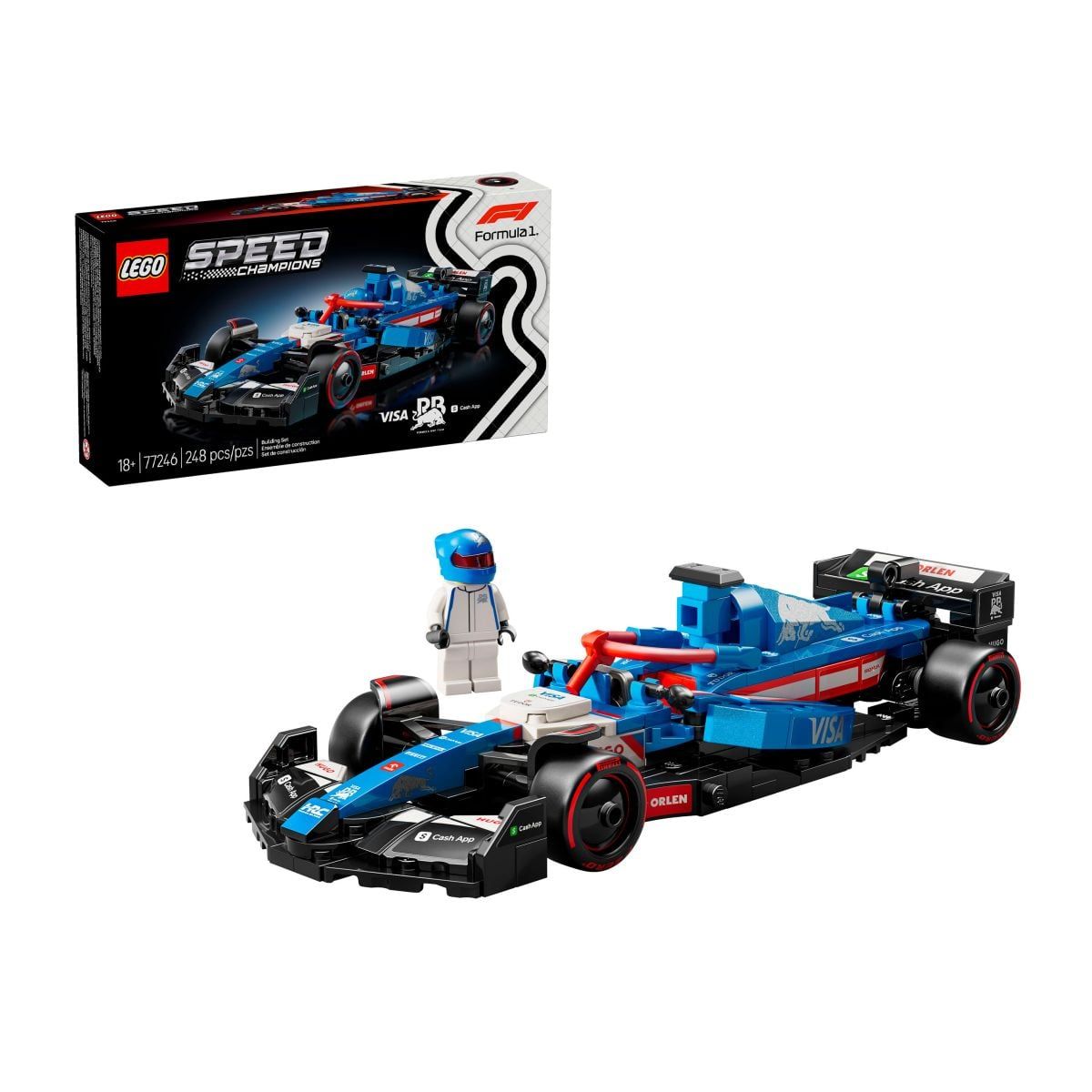 LEGO - Auto Visa Cash App RB VCARB 01 F1 Lego Speed Champions F1