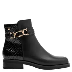POLLINI - Botín Casual Mujer Negro