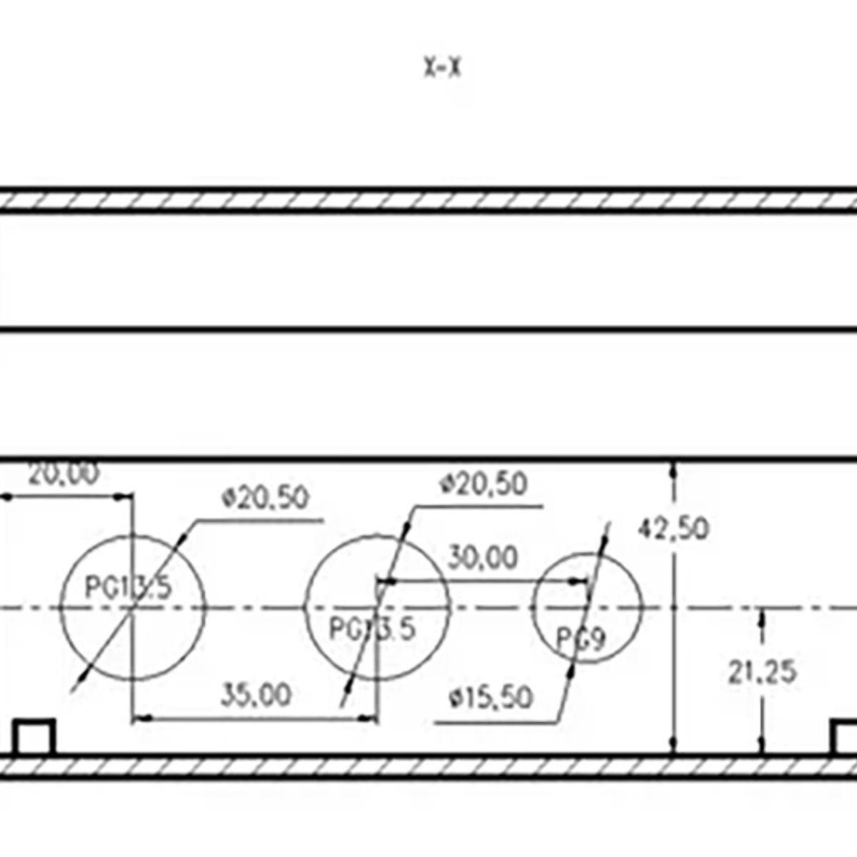 GENERICO - Caja Eléctrica Estanca De Plástico Con Prensas 192x90x45m