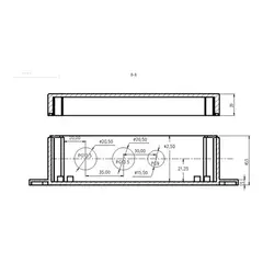 GENERICO - Caja Eléctrica Estanca De Plástico Con Prensas 192x90x45m