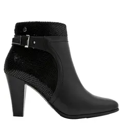 BRUNO ROSSI - Botín Casual Mujer Negro