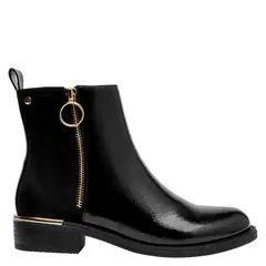 BRUNO ROSSI - Botín Casual Mujer Negro