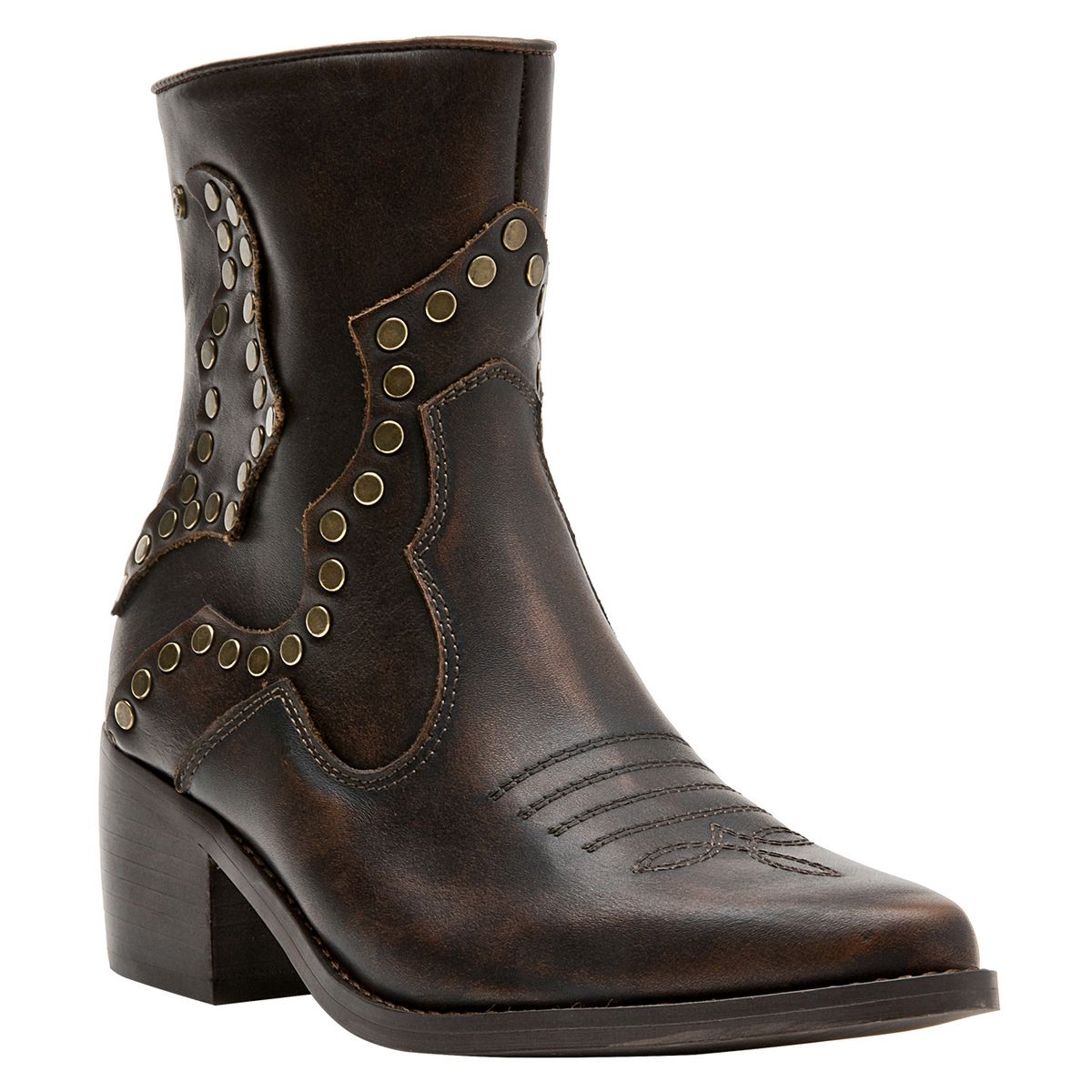 POLLINI - Botín Casual Mujer Marrón oscuro Pollini