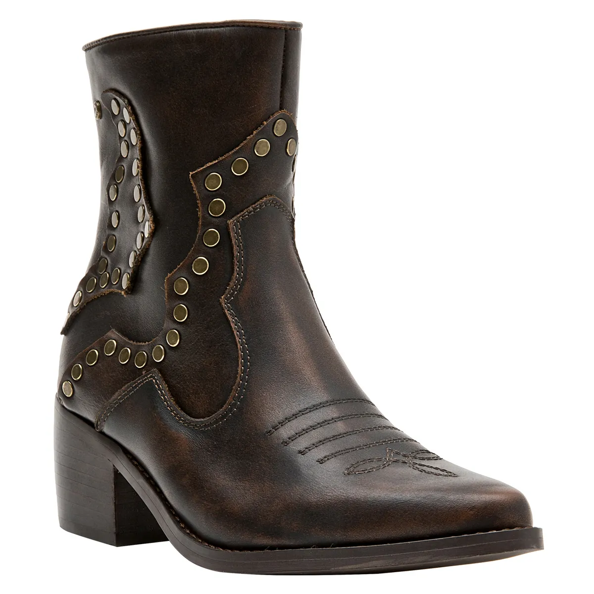 POLLINI - Botín Casual Mujer Marrón oscuro Pollini