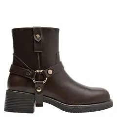POLLINI - Botín Casual Mujer Marrón oscuro