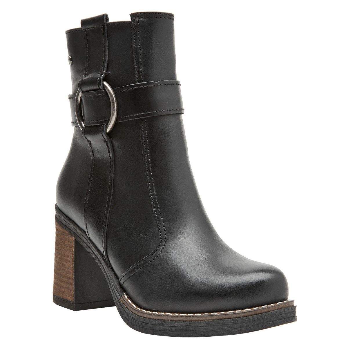 POLLINI - Botín Casual Mujer Negro Pollini