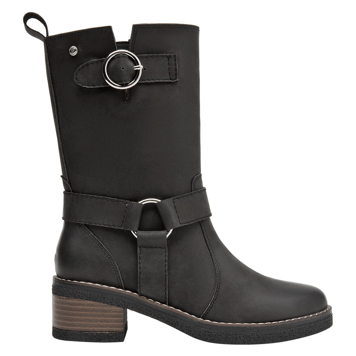 POLLINI - Bota Casual Mujer Negro Pollini