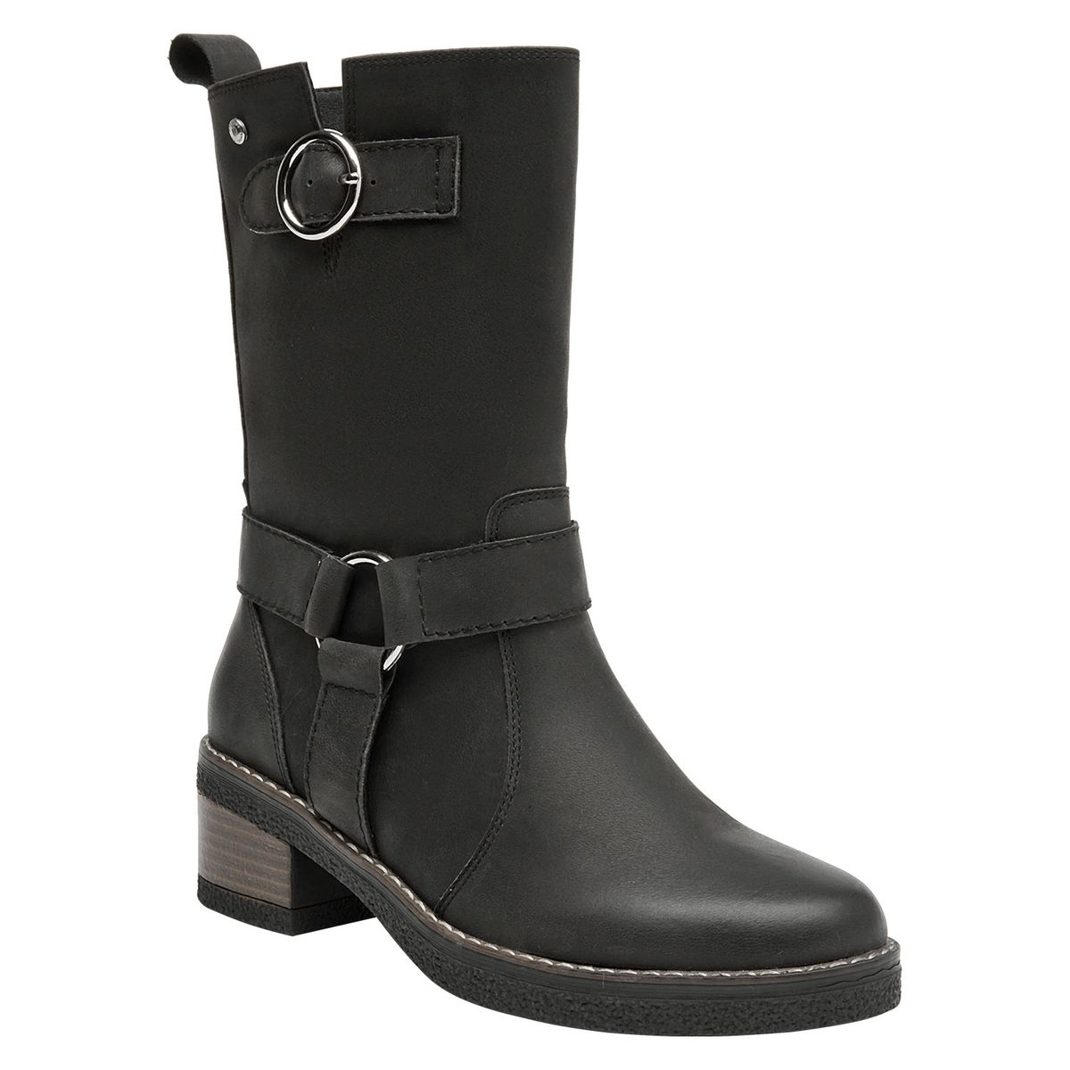 POLLINI - Bota Casual Mujer Negro Pollini