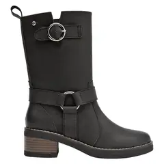 POLLINI - Bota Casual Mujer Negro