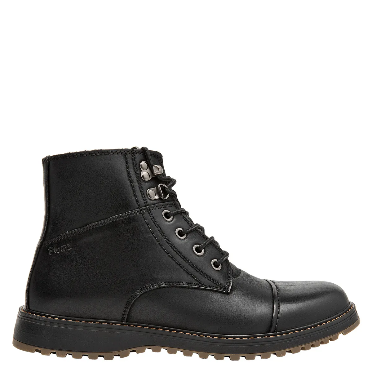 PLUMA - Botín Casual Hombre Negro Pluma