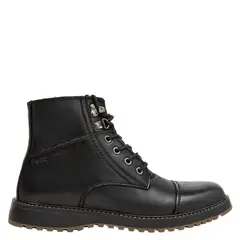 PLUMA - Botín Casual Hombre Negro