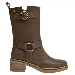 POLLINI - Bota Casual Mujer Marrón oscuro