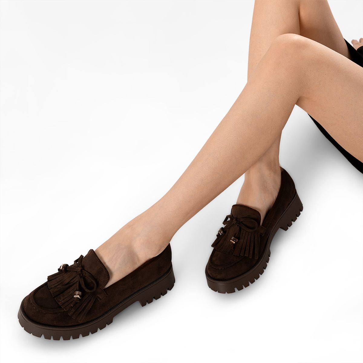 WEIDE - Mocasín Mujer Urbano con Flecos PU Textil Weide JN730