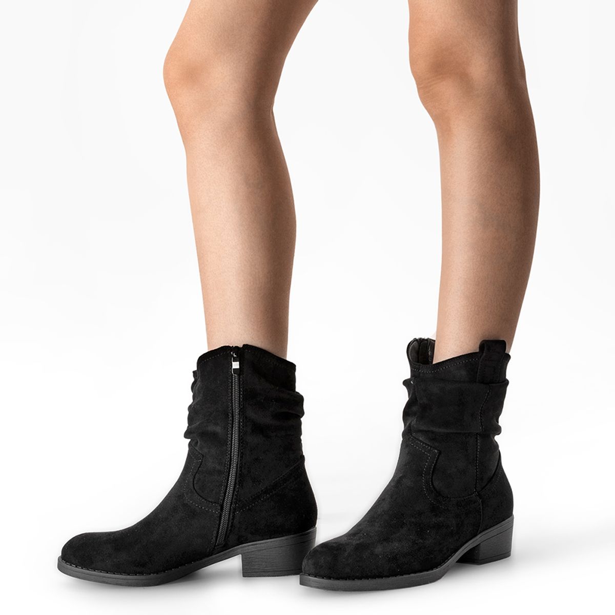 WEIDE - Botín Taco Mujer Casual PU Textil Weide ZS80