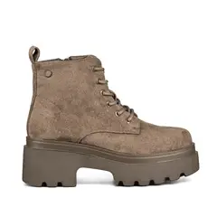 WEIDE - Botín Taco Mujer Negro Casual PU Textil DH31