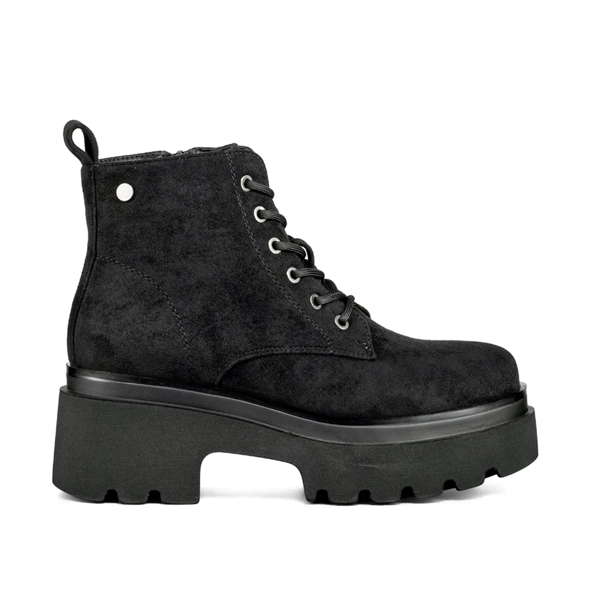 WEIDE - Botín Taco Mujer Negro Casual PU Textil Weide DH31