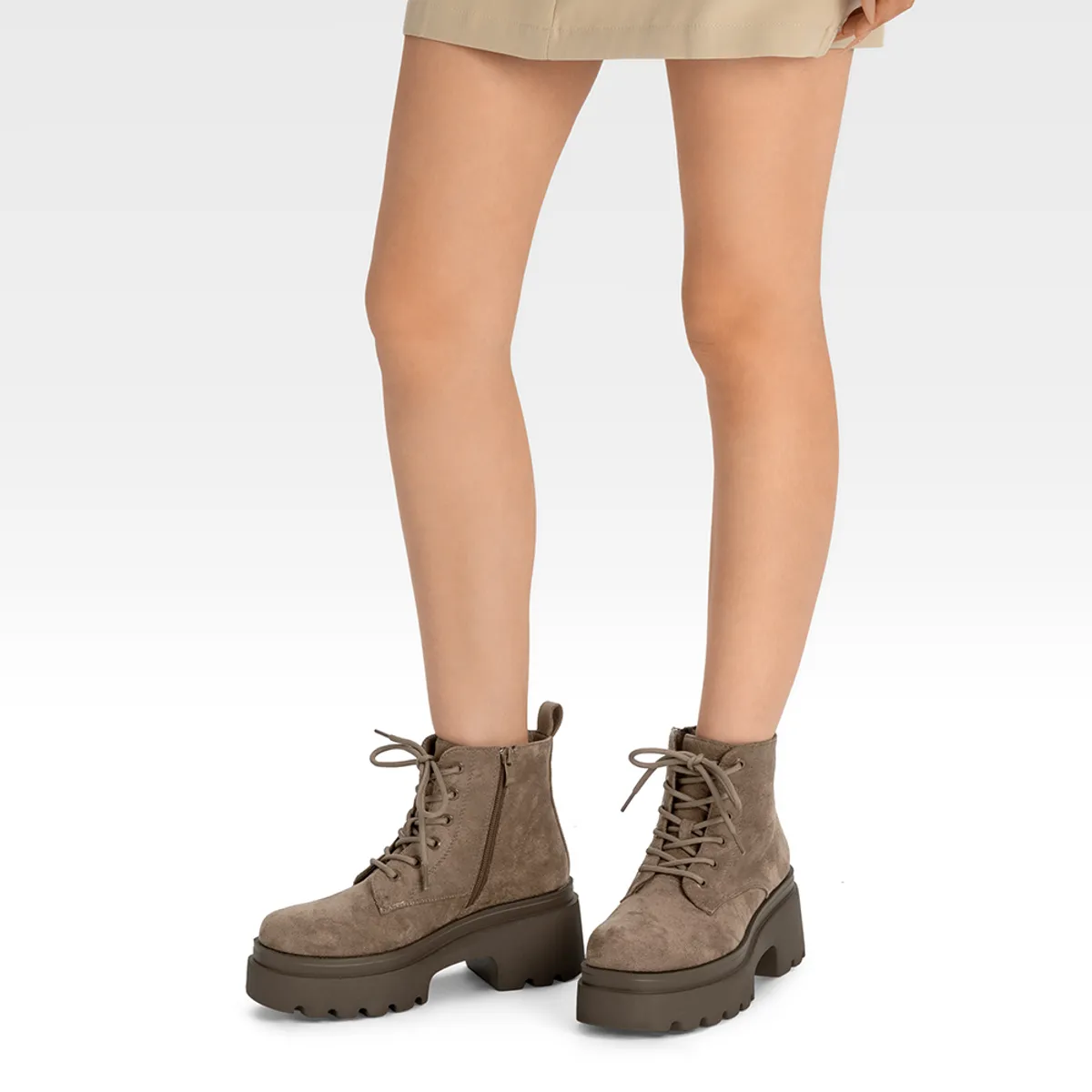 WEIDE - Botín Taco Mujer Negro Casual PU Textil Weide DH31