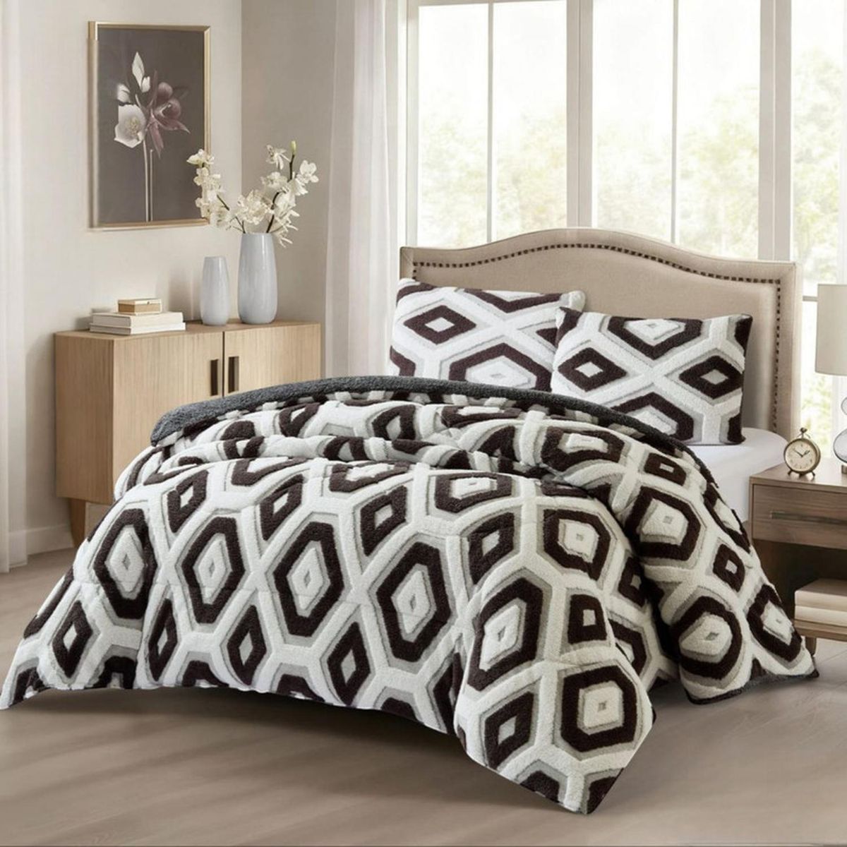 GENERICO - Cobertor de Inverno King Jacquerd Cutting Con Chiporro - Multicolor - King