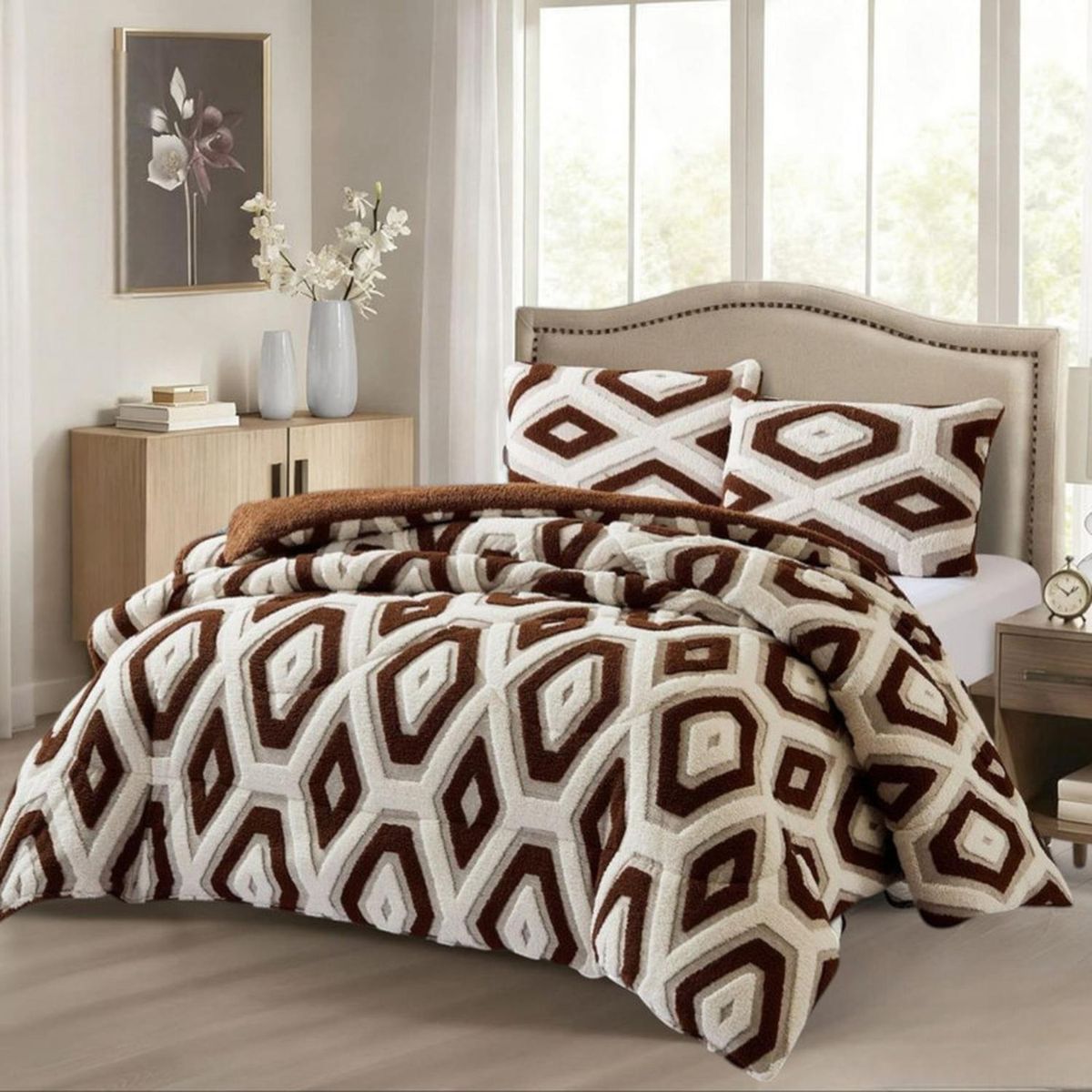 GENERICO - Cobertor de Inverno King Jacquerd Cutting Con Chiporro - Multicolor - King