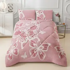 GENERICO - Cobertor de Inverno King Jacquerd Cutting Con Chiporro - Multicolor - King