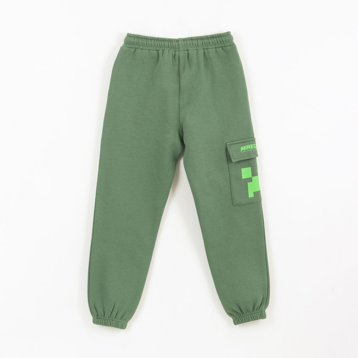 MINECRAFT - Pantalón de Buzo Niño Cargo Verde Minecraft