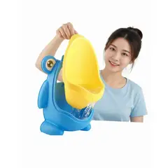 GENERICO - Orinal infantil con diseño de rana para niños.AZUL