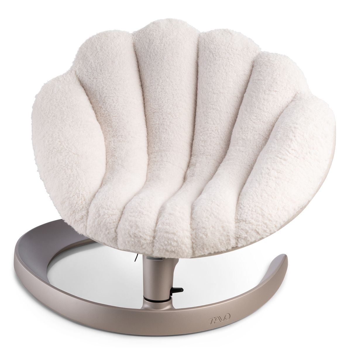 TAVO - Cama Mascota Oscilante Shell Latte