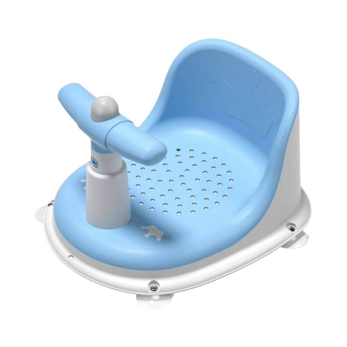 GENERICO - SILLA DE DUCHA CON SONIDO PARA BEBES AZUL